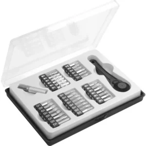 1 Mini-Ratschen-Satz, 40-teilig. Mit 4mm-MiniBit-Einsätzen ( 8