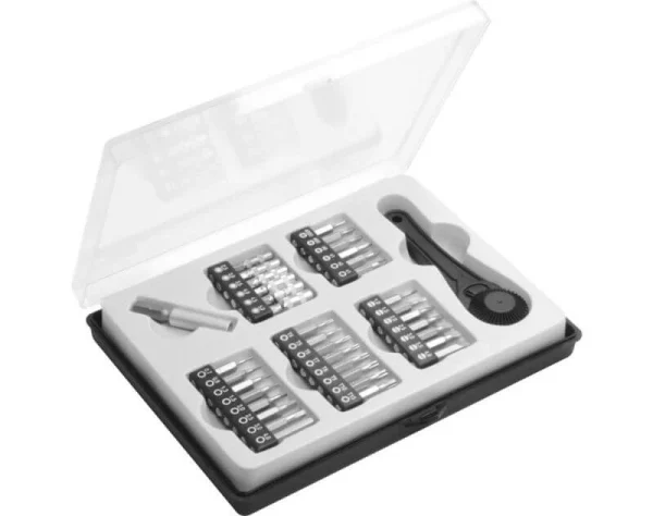 1 Mini-Ratschen-Satz, 40-teilig. Mit 4mm-MiniBit-Einsätzen ( 3