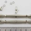 Wantenspanner 40mm M3 MS Vernickelt Gabelschraube Mit 20