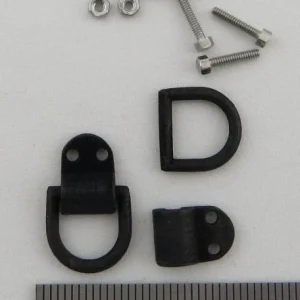 D-Ringe (2 St.) Mit Befestigungsmaterial, Messing-Feinguss 9