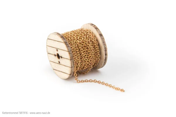 Kettentrommel Mit Ankerkette. Bausatz Aus Laser- Und Holz 1