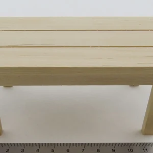 1x Gartentisch 13×6,4x6cm, Höhe 6cm. 64mm Tief. Holz, Natur 7