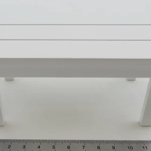 1x Gartentisch 13×6,4x6cm, Höhe 6cm. 64mm Tief. Holz, Weiss 7
