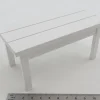 1x Gartentisch 13×6,4x6cm, Höhe 6cm. 64mm Tief. Holz, Weiss 11