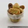 1 Korb Mit Brot Und Brötchen (Set). Korb Ca. 30mm Durchmesse 13