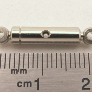 Spannschloss M2 (Alu), Mit Gegenläufige Gewinde. Gesamtläng 9