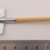 1 Blech-Schaufel 10cm, Mit Holzstiel Stieldurchmesser Ca 13