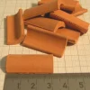 Firstziegel 3cm, Rot,Beutel Mit 50 Stück 5