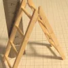 Holz-Bockleiter Ca.8cm, Mit Leder- Scharnieren 11