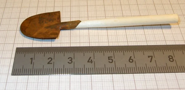 1 Blech-Schaufel, Rostig, Ca.8cm Lang 1