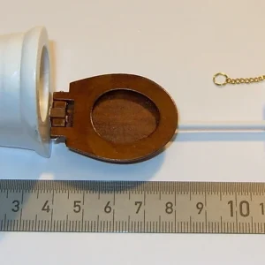 WC Mit Hoch-Spülkasten Und Zugkette Ca. 5x3x14cm, Weiß 7