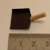 1x Kehrschaufel Ca. 3,0×2,0 Cm. Kehrblech Schwarz. Stil 7
