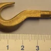 Kranhaken (Einfachhaken), Messingguss, 20x34mm 4,8mm 5