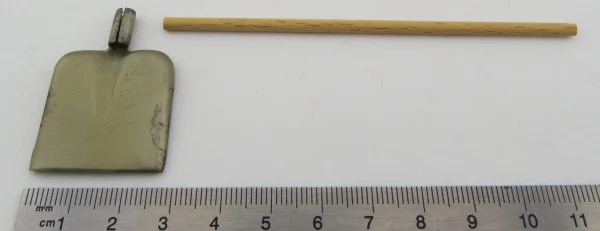 Schaufel Metallguß Ca. 12cm Lang Mit Holzstiel “Schippe”. 3