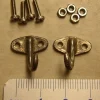 Anschraub-Haken Mit Befestigungsmaterial (2 Stück), Metall 14