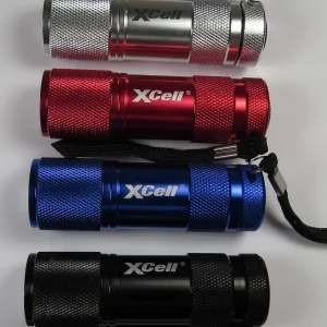 1 Alu-Taschenlampe XCELL Basic 9 LED. Taschenlampe Mit 9 10