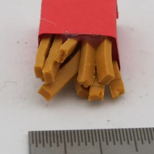 1 Tüte Pommes Frites. Ca. 13x22mm. -Nicht Zum Verzehr Geeign 7