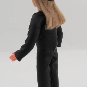 1x Biegepuppe FRAU Ca. 13cm Hoch M.Lederkluft, Rockerbraut 10