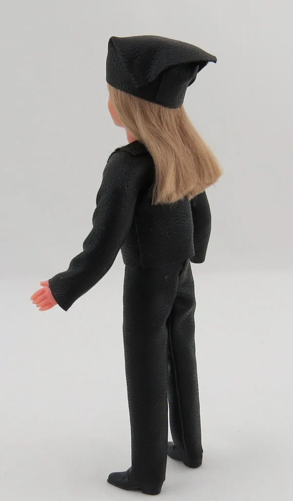 1x Biegepuppe FRAU Ca. 13cm Hoch M.Lederkluft, Rockerbraut 4