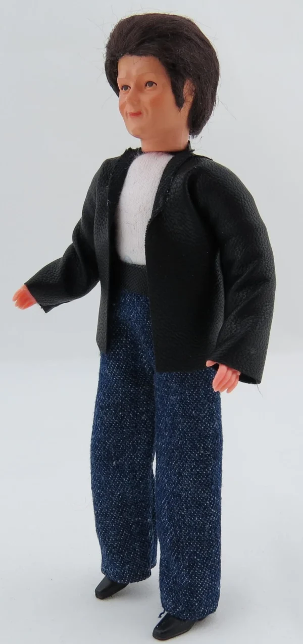1 Biegepuppe MANN, Ca. 14cm Hoch Mit 50er-Jahre-Frisur 3