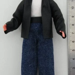 1 Biegepuppe MANN, Ca. 14cm Hoch Mit 50er-Jahre-Frisur 12
