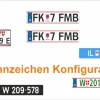 Euro-Kennzeichen-Set “EINZELFAHRZEUG” Konfigurator. AUT 5